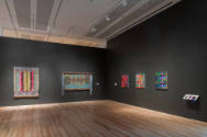 Installation view of "Jeffrey Gibson: This is the Day," Blanton Museum of Art, The University o…