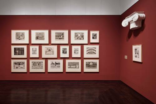 Installation view of "Piranesi’s Rome," Blanton Museum of Art, The University of Texas at Austi…