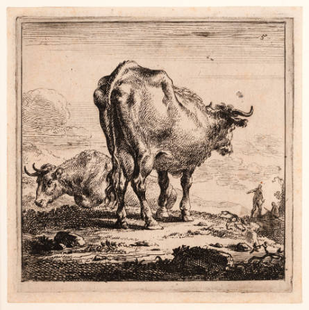 Plate 5 from The Set of the Cows with the Milk-maid