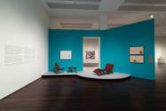 Installation view of "Moderno: Design for Living in Brazil, Mexico, and Venezuela, 1940–1978," …