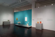 Installation view of "Moderno: Design for Living in Brazil, Mexico, and Venezuela, 1940–1978," …