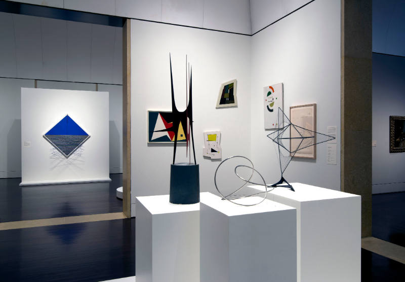 Installation view of "La línea continua: The Judy and Charles Tate Collection of Latin American…