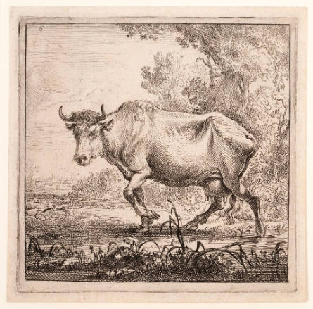 Plate 6 from The Set of the Cows with the Milk-maid