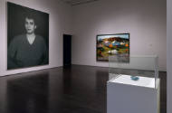 Installation view of "Lifelike," Blanton Museum of Art, The University of Texas at Austin, June…