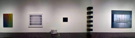 Installation view of "Lifelike," Blanton Museum of Art, The University of Texas at Austin, June…