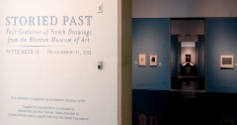 Installation view of "Storied Past: Four Centuries of French Drawings from the Blanton Museum o…