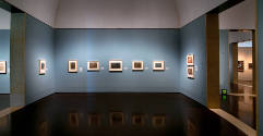 Installation view of "Storied Past: Four Centuries of French Drawings from the Blanton Museum o…