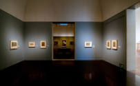 Installation view of "Storied Past: Four Centuries of French Drawings from the Blanton Museum o…