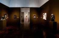 Installation view of "About Face: Portraiture as Subject" at the Blanton Museum of Art, 2011.