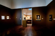 Installation view of "About Face: Portraiture as Subject" at the Blanton Museum of Art, 2011.