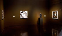 Installation view of "About Face: Portraiture as Subject" at the Blanton Museum of Art, 2011.