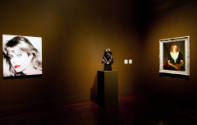 Installation view of "About Face: Portraiture as Subject" at the Blanton Museum of Art, 2011.