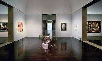 Installation view of "About Face: Portraiture as Subject" at the Blanton Museum of Art, 2011.