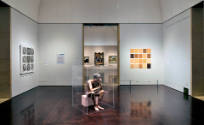 Installation view of "About Face: Portraiture as Subject" at the Blanton Museum of Art, 2011.