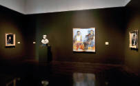 Installation view of "About Face: Portraiture as Subject" at the Blanton Museum of Art, 2011.