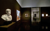 Installation view of "About Face: Portraiture as Subject" at the Blanton Museum of Art, 2011.