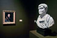 Installation view of "About Face: Portraiture as Subject" at the Blanton Museum of Art, 2011.