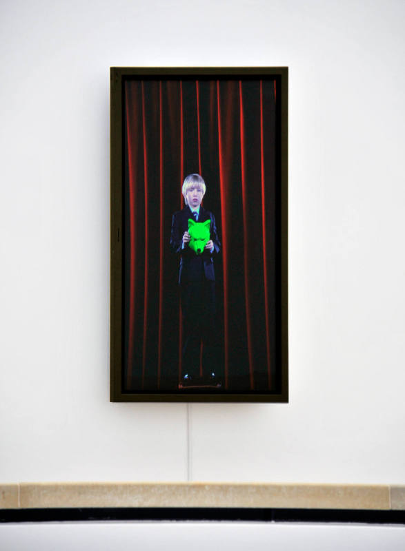 Installation view of the "Robert Wilson: Video Portraits" at the Blanton Museum of Art, 2011.