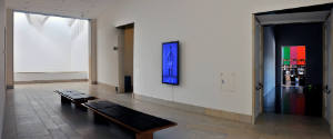 Installation view of the "Robert Wilson: Video Portraits" at the Blanton Museum of Art, 2011.