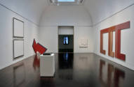 Installation view of the "Robert Wilson: Video Portraits" at the Blanton Museum of Art, 2011.