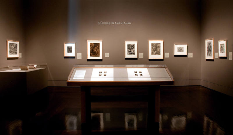 Installation view of the "Reforming the Cult of Saints" at the Blanton Museum of Art, 2011.