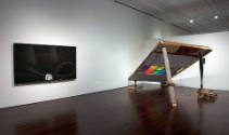 Installation view of the "New Works for the Collection" at the Blanton Museum of Art, 2010.