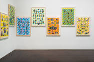 Installation view of "Las Hermanas Iglesias," Blanton Museum of Art, The University of Texas at…