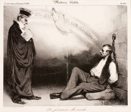 Moderne Galilée: Et pourtant elle marche [A Modern Galileo: And yet it moves], in La Caricature, 6 November 1834
