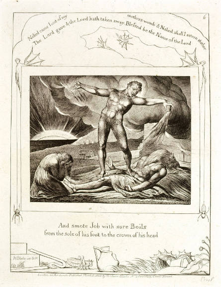 "And He Smote Job with sore Boils...," plate 6 from the Illustrations of the Book of Job