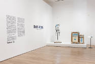 Installation view of Day Jobs, Blanton Museum of Art, The University of Texas at Austin, Februa…