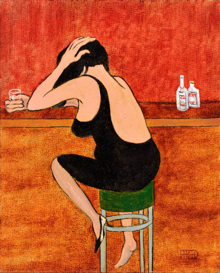 Woman at a Bar