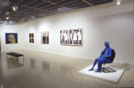 Installation view of "Past Present Future: A Notion of Time in Twentieth Century Art," Blanton …