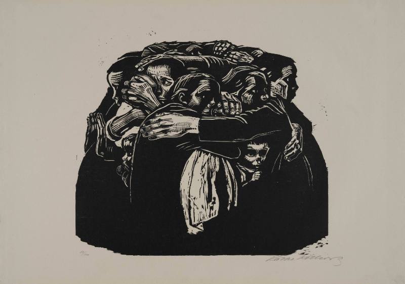 Die Mütter [The Mothers], plate VI from Sieben Holzschnitte zum Krieg [Seven Woodcuts on War]