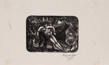 "Desenlace", illustration for "El gavilán" by Francisco Castillo Najera