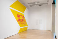 Installation view of "Native America: In Translation", Blanton Museum of Art, The University of…