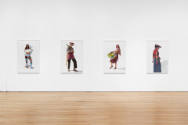 Installation view of "Native America: In Translation", Blanton Museum of Art, The University of…