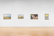 Installation view of "Native America: In Translation", Blanton Museum of Art, The University of…