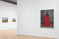 Installation view of "Native America: In Translation", Blanton Museum of Art, The University of…