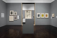 Installation view of "Meet Melecio Galván: The Secret Artist & His Mexican Contemporaries", Bla…