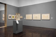 Installation view of "Meet Melecio Galván: The Secret Artist & His Mexican Contemporaries", Bla…