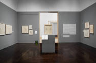 Installation view of "Meet Melecio Galván: The Secret Artist & His Mexican Contemporaries", Bla…