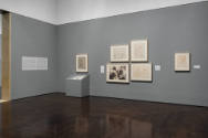 Installation view of "Meet Melecio Galván: The Secret Artist & His Mexican Contemporaries", Bla…