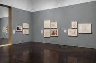 Installation view of "Meet Melecio Galván: The Secret Artist & His Mexican Contemporaries", Bla…