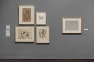 Installation view of "Meet Melecio Galván: The Secret Artist & His Mexican Contemporaries", Bla…