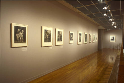 Installation view of "The Great Age of British Mezzotint," from the series "500 Years of Prints…