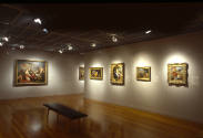 Installation view of "Masterpieces of European Painting," at the Blanton Museum of Art, Septemb…