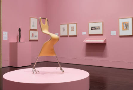 Installation view of "Long Live Surrealism! 1924–Today," at the Blanton Museum of Art, Septembe…