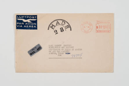 Correspondence sent to Mari Carmen Rámirez from Edgardo Antonio Vigo (envelope)