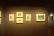 Installation view of "Prints from the Leo Steinberg Collection, Part II," at the Blanton Museum…