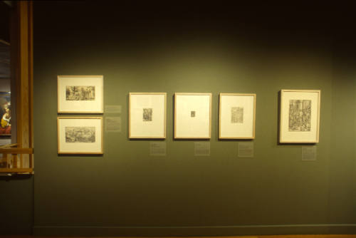 Installation view of "Prints from the Leo Steinberg Collection, Part I," at the Blanton Museum …